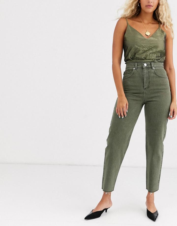 Asos White Carrot Leg Jean-green