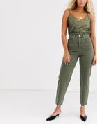 Asos White Carrot Leg Jean-green