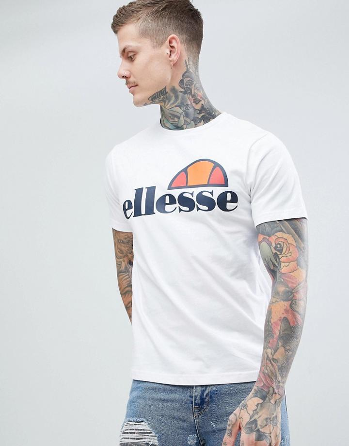 Ellesse Prado T-shirt With Large Logo In White