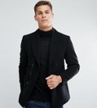 Noak Shawl Collar Peacoat - Black