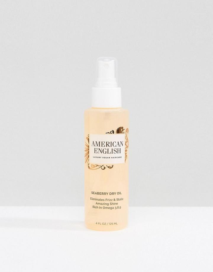 American English Vegan Seaberry Dry Oil - Clear