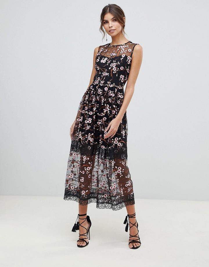Bronx And Banco Sakura Midi Dress - Multi
