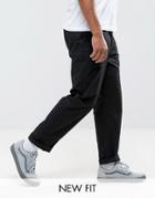Asos Design Relaxed Chinos In Black
