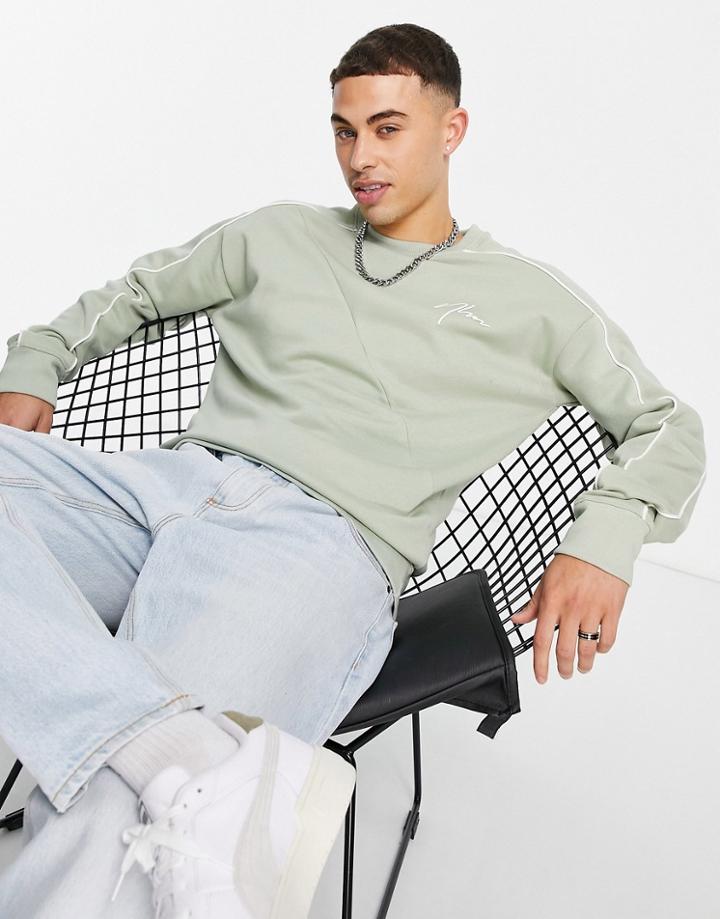 New Look Nlm Utility Sweat In Green - Part Of A Set
