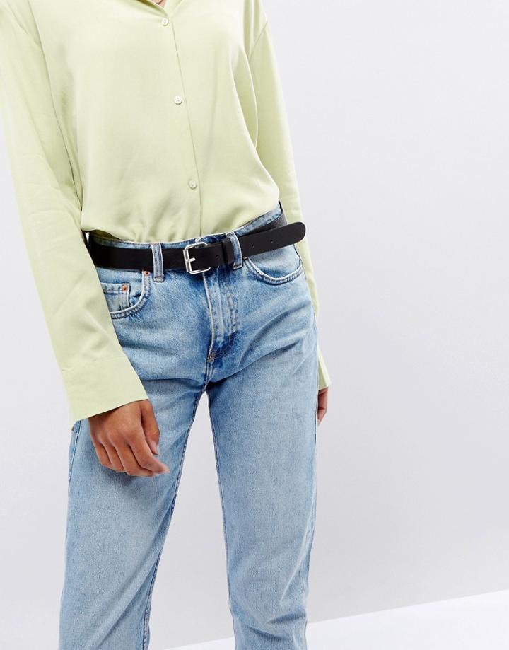 Weekday Leather Belt - Black