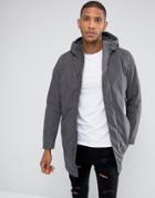 Selected Homme Parka With Thinsulate Lining - Gray