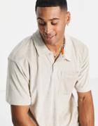 Only & Sons Towelling Polo In Stone - Part Of A Set-neutral