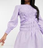 Y.a.s Petite Mini Skirt With Shirred Waist In Lilac - Part Of A Set-purple