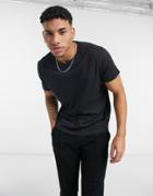 Jack & Jones Essentials Washed T-shirt In Black