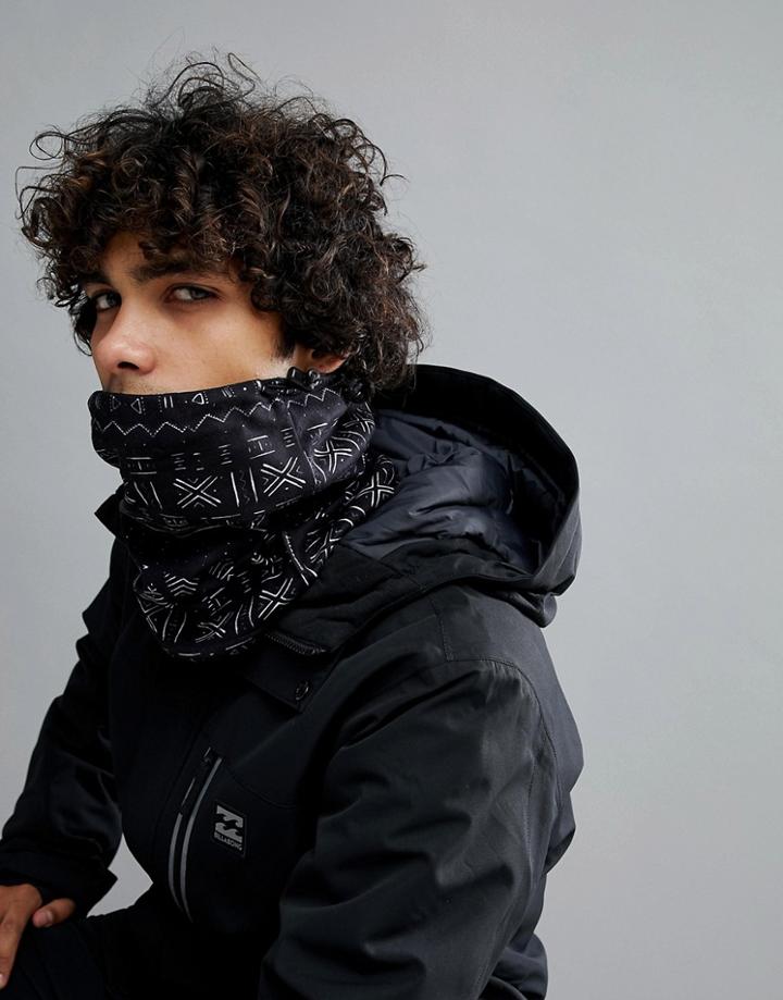 Billabong Akira Pattern Neck Warmer - Black