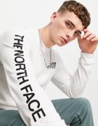 The North Face Hit Long Sleeve T-shirt In White
