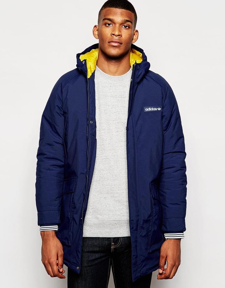 Adidas Originals Padded Parka Ab7858 - Navy