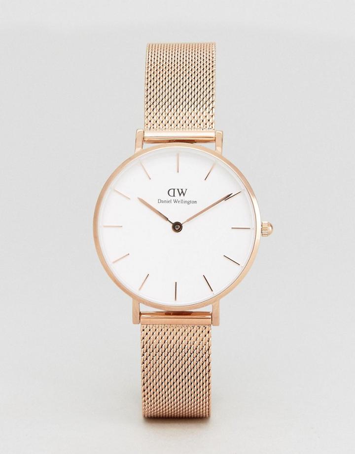 Daniel Wellington Dw00100162 Mesh Watch In Rose Gold - Gold