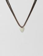 Aldo Leather Pendant Necklace - Black