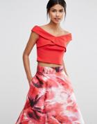 Coast Zahara Bardot Top - Red