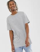 Weekday Frank T-shirt In Gray