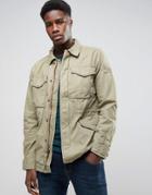 Abercrombie & Fitch Field Jacket Khaki Twill - Green
