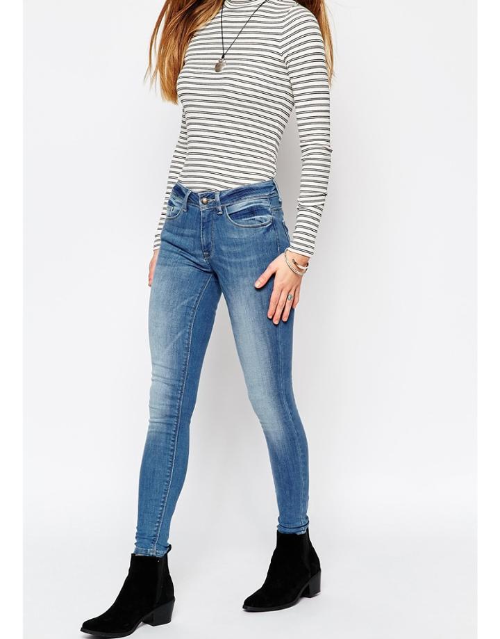 Only Slim Fit Jeans - Medium Blue Denim