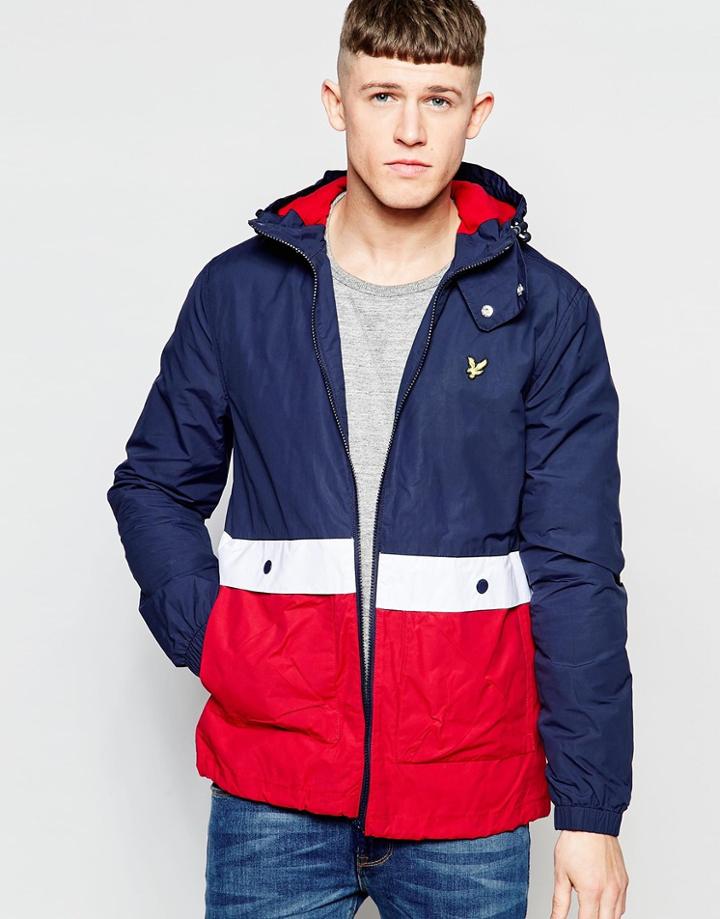 Lyle & Scott Jacket With Contrast In Blue - Blue