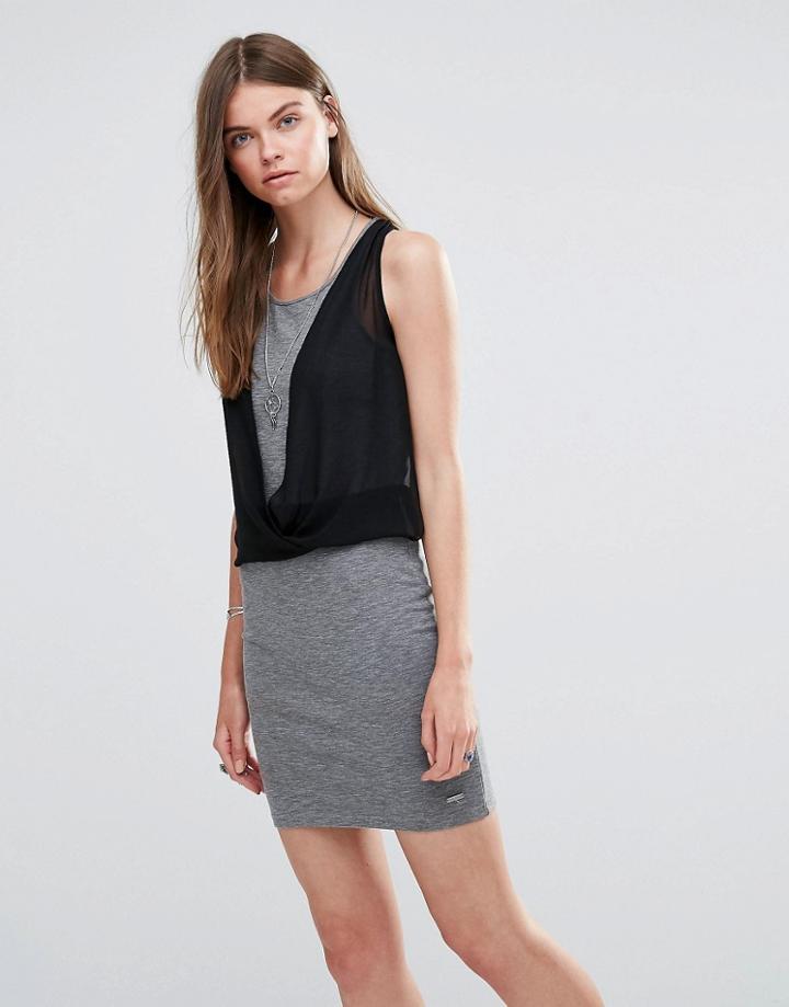 Pepe Jeans Witney Jersey Dress - Gray