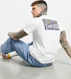 Element Wander Back Print T-shirt In White Exclusive At Asos