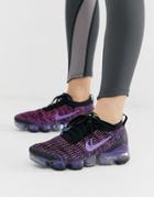 Nike Running Vapormax Flyknit Sneakers In Purple
