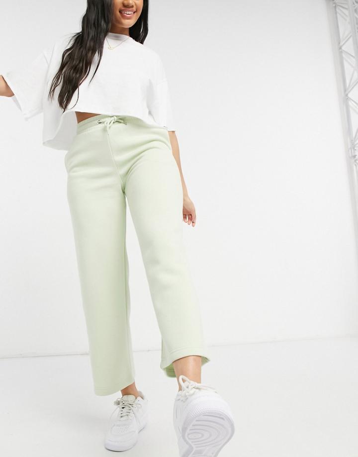 Monki Kajsa Organic Blend Cotton Pants In Green