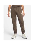 Nike Club Loose Fit Cuffed Sweatpants In Ironstone Brown