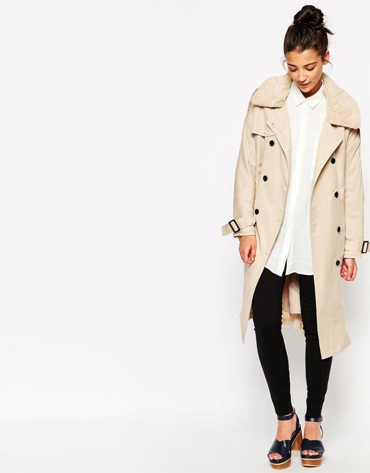 The Whitepepper Classic Duster Coat - Beige