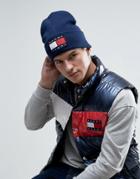 Tommy Jeans 90s Knit Beanie In Navy - Navy