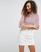 Asos Crop T-shirt In Boxy Fit - Multi