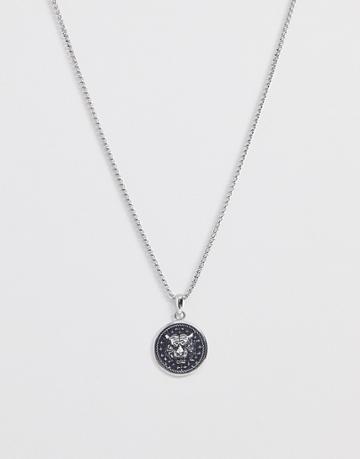 Seven London Tiger Pendant In Silver - Silver