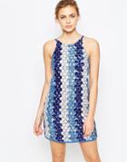 True Decadence Embellished Coin Shift Dress