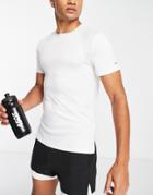 Asos 4505 Running T-shirt With Quick Dry-white