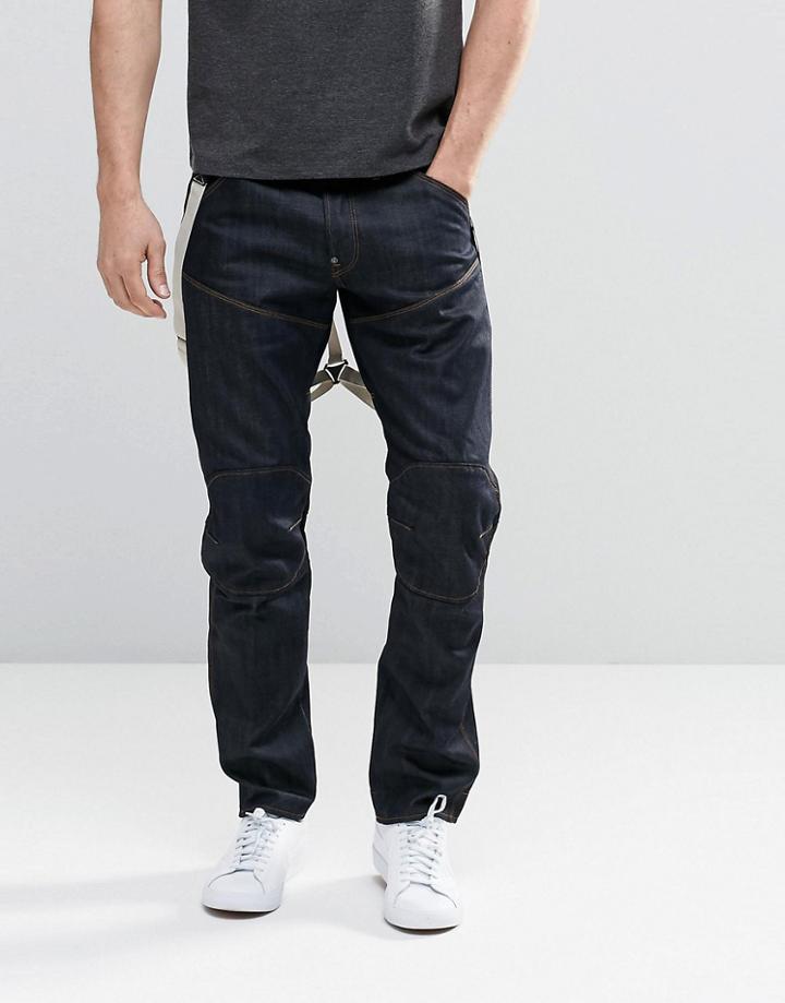 G-star Elwood 5620 3d Taper Jeans With Suspenders Raw - Raw
