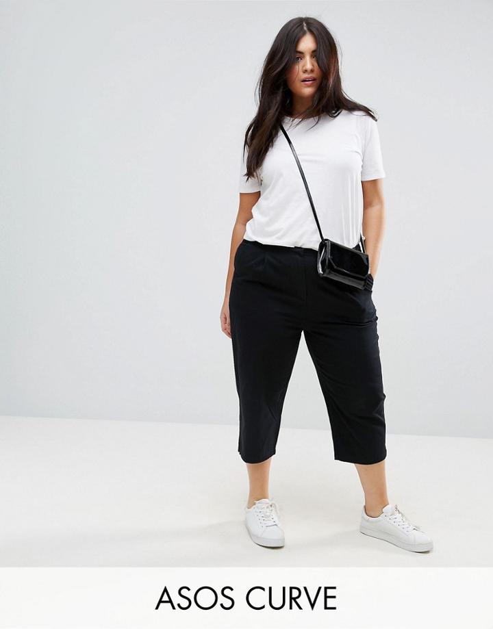 Asos Curve Capri Pants - Black