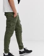 Jack & Jones Cuffed Cargo Pants In Green - Green
