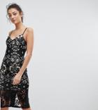 Parisian Tall Lace Cami Midi Dress - Black