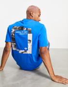 Adidas Originals C.m.p T-shirt In Blue-blues