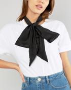 New Look Neck Tie Scarf - Black