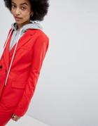 Bershka Two-piece Tailored Blazer - Red