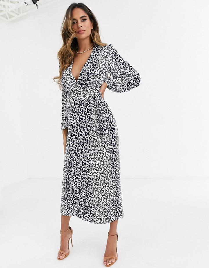 Talulah Fleeting Floral Print Midi Dress