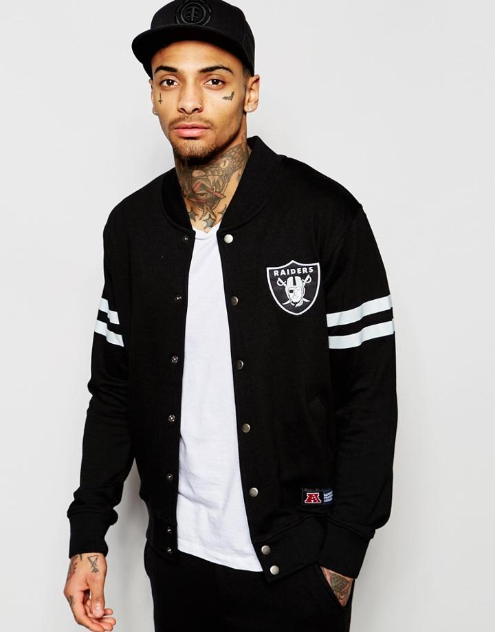 Majestic Raiders Varsity Jacket - Black