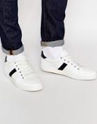 Asos Retro Sneakers In White With Chunky Sole - White