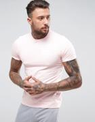 New Era Sandwash T-shirt With Small Logo - Pink
