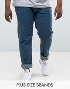 Duke Plus Jeans In Comfort Fit Blue Stonewash - Blue