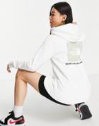 The North Face Redbox Back Print Hoodie In White-green