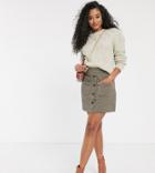 Jdy Mini Skirt With Pocket Details In Check-multi