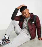 The North Face Wind Jacket In Burgundy - Exclusive To Asos-red