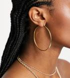 Asos Design 14k Gold Plated 60mm Hinge Hoop Earring